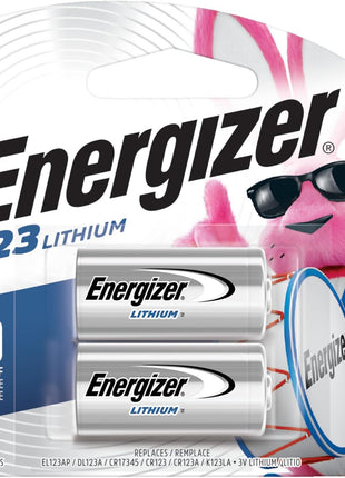 Energizer 123 Lithium Batteries (2 Pack), 3V Photo Batteries
