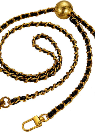 Purse Chain Strap Crossbody Bag Chains Strap Handbag Chain Replacement Leather Chain Straps 47.2 inch