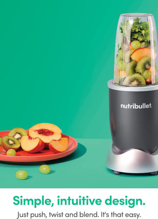 nutribullet Personal Blender, Shakes, Smoothies, Food Prep, and Frozen Blending, 24 Ounces, 600 Watt, Gray, NBR 0601WM