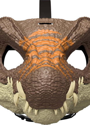Mattel Jurassic World Rebirth Spinosaurus Dinosaur Mask, Role-Play Head Wear, Movie-Inspired Costume Gear, Openable Jaw, Realistic Texture and Color, Adjustable Strap