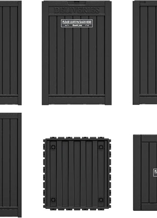 Package Delivery Box for Outside, 48 Gallon Storage with Lockable Secure, Large Resin Outdoor Package Drop Container
