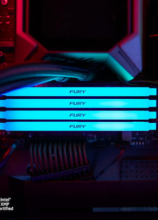 Kingston FURY Beast 64GB (2x32GB) 3600MT/s DDR4 CL18 Desktop Memory Kit of 2 | Intel XMP | AMD Ryzen | Plug n Play | RGB Infrared Syncing | KF436C18BB2AK2/64