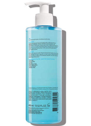 La Roche-Posay Toleriane Purifying Foaming Facial Cleanser, Oil Free Face Wash for Oily Skin and for Sensitive Skin with Niacinamide, Pore Cleanser Won't Dry Out Skin, Unscented