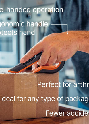 Slice - 10400 Box Cutter, 3 Position Manual Button with Ceramic Blade, Locking blade