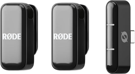 RØDE Wireless Micro - Compact Wireless Microphone, Two Mics with Charge Case for Smartphone Content Creation - USB-C, Black | Ultra-Compact Smartphone Wireless Kit: 2 Clip-on Transmitters, USB-C Receiver, Pocket Charge Case-Up to 21 Hr