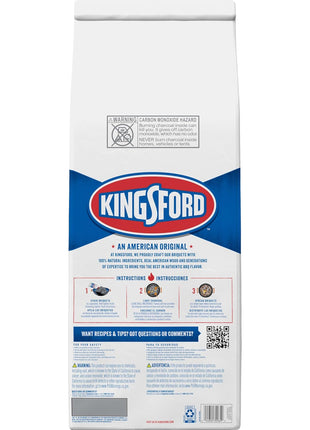 Kingsford Original Charcoal Briquettes, BBQ Charcoal for Grilling, 16 Pounds (Package May Vary)