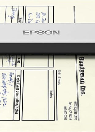Epson RapidReceipt RR-60 Compact Mobile Document Scanner Receipt | Mobile Receipt Scanner for Small Business USB-Powered 10 Pages per Minute PC and Mac Compatible