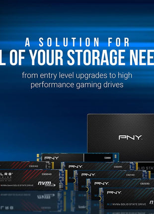 PNY CS2241 2TB M.2 NVMe Gen4 x4 Internal Solid State Drive (SSD) - M280CS2241-2TB-RB