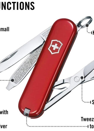 Victorinox Swiss Army Classic SD Pocket Knife, Red