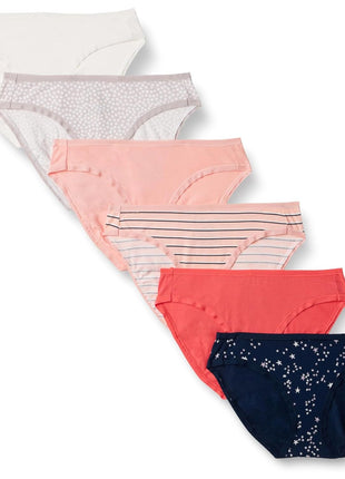 Amazon Essentials Women's Cotton Spandex Bikini Brief Underwear (Available in Plus Size)