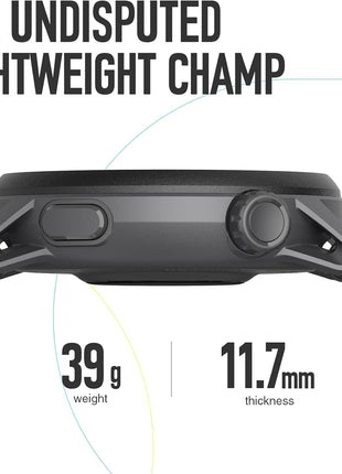 COROS PACE 3 GPS Sport Watch - Lightweight, Comfortable Running Watch, 17-Day Battery Life, Accurate GPS, Heart Rate Monitor, Navigation, Sleep Tracking - Black Silicone