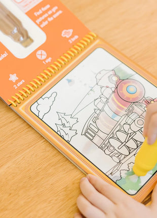 Melissa & Doug On The Go Water Wow! Mess Free Coloring Book, Reusable Water-Reveal Activity Pad, Vehicles, Travel Toys, Party Favors, for Toddlers & Kids Ages 3+ - FSC Certified