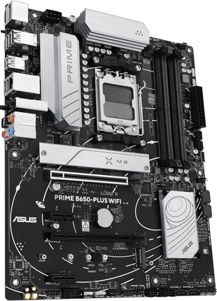 ASUS Prime B650-PLUS WiFi AMD B650 AM5 RyzenTM Desktop 9000 8000 & 7000 ATX Motherboard, DDR5, PCIe 5.0 M.2, 2.5Gb LAN, WiFi 6E, HDMITM, SATA 6 Gbps, USB Type-C®, BIOS FlashbackTM, ThunderboltTM 4 Header