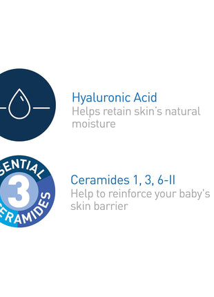 CeraVe Baby Cream, Moisturizer with Ceramides, Fragrance-Free, 8oz | Rich, Non-Greasy Baby Moisturizer That Hydrates Delicate Skin, Free Of Fragrance, Parabens, Dyes and Phthalates