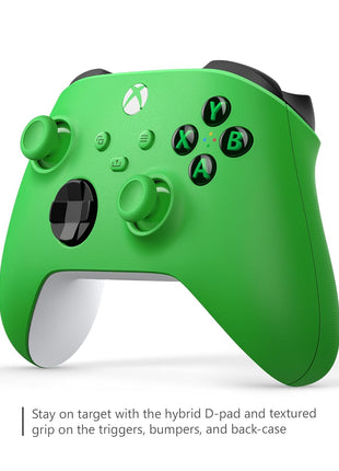 Xbox Core Wireless Gaming Controller – Velocity Green Series X|S, One, Windows PC, Android, and iOS