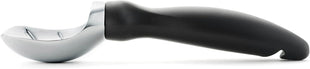 Spring Chef Heavy Duty Ice Cream Scoop with Comfortable Handle   Professional Ice Cream Scooper for Gelato, Sorbet, Cookie Dough, Melon, Frozen Yogurt   Dishwasher Safe Metal Kitchen Tool   Black