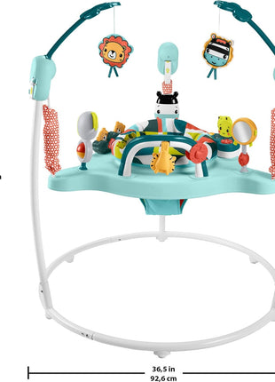Fisher-Price Baby Bouncer Colorful Corners Jumperoo Activity Center with Music Lights Sounds & Developmental Toys