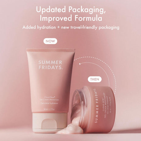 Summer Fridays Cloud Dew® Gel Cream Moisturizer - Lightweight Facial Moisturizer with Hyaluronic Acid, Coconut Water, Cherry Extract + Ceramides for Skin-Plumping Hydration (1.7 Fl Oz)
