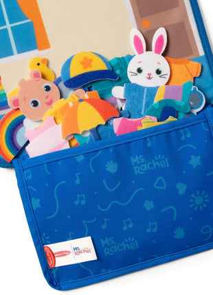 Melissa & Doug® Ms. RachelTM What to Wear Felt Activity Board Take-Along Preschool Learning Toy for Boys and Girls - FSC Certified