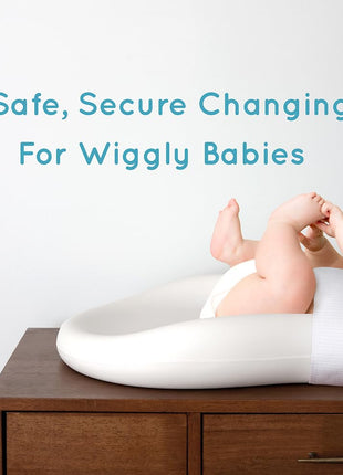 Keekaroo Peanut Changer Baby Vanilla – The Original - Easy-to-Clean Changing pad and The only Shell Over Foam, Fully Water Repellant, Wipeable Diaper pad, Wipe-Clean Changing pad