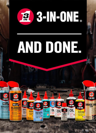 3-IN-ONE Garage Door Lubricant with SMART STRAW SPRAYS 2 WAYS, 11 OZ