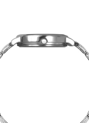 Helix by Timex Analog Watch for Women with Burgundy Round Dial & Silver Stainless Steel Bracelet Band Water Resistant Women's Wrist Watches - TW056HL04