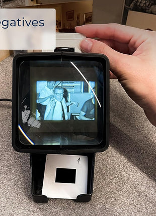 Photomyne 35mm Slide & Film Negative Viewer – 3X Magnification LED Light | Rediscover Every Slide in Vivid Detail
