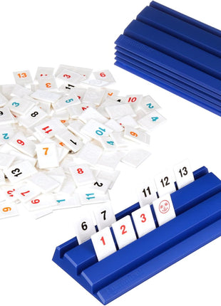 Rummikub Six Player Edition - The Classic Rummy Tile Game - More Tiles and More Players for More Fun! by Pressman , Blue