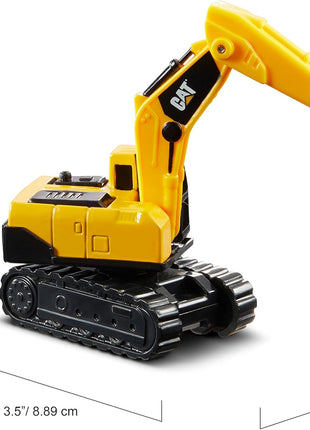 CAT Construction Toys CAT Construction Die Cast Metal 3 Pack Vehicles - Steam Roller/Excavator/Wheel Loader for Ages 3+