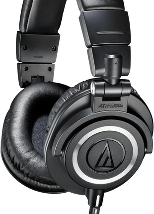 Audio Technica ATH M50x Professional Studio Monitor Headphones, Black