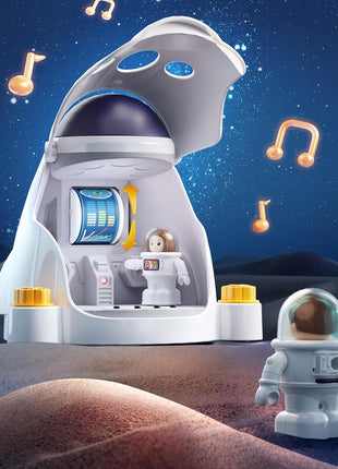 iPlay, iLearn Rocket Space Toy 3 4 5 Year Old Boys Kids Girls, Toddler STEM | Spaceship Building Playset w/Electric Drill, 2 Astronauts, Educational Learning Science Kit Birthday Gift for Age 3 4 5 6 7 8