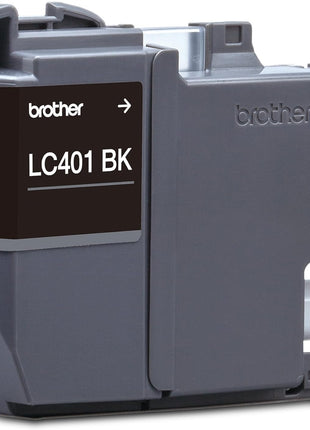 Brother Genuine LC401BK Standard Yield Black Ink Cartridge