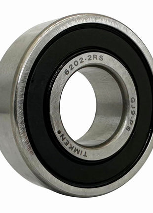 2PACK TIMKEN 6202-2RS Double Rubber Seal Bearings 15x35x11mm, Pre-Lubricated and Stable Performance and Cost Effective, Deep Groove Ball Bearings.