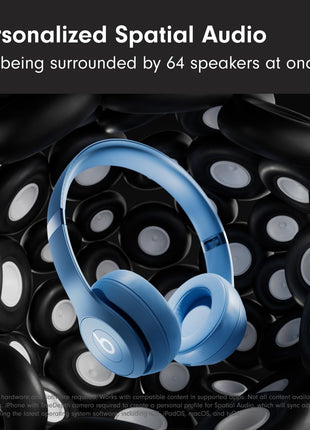 Beats Solo 4 - Wireless On-Ear Bluetooth Headphones, Up to 50-Hour Battery Life, Ultra-Lightweight Comfort, Powerful and Balanced Sound, Apple & Android Compatible - Slate Blue