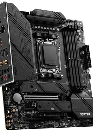 MSI MAG B650M Mortar WiFi Gaming Motherboard (AMD Ryzen 9000/8000/7000 Series Processors,AM5,DDR5,PCIe 4.0,M.2 Slots,SATA 6Gb/s,USB 3.2 Gen 2,HDMI/DP,Wi-Fi 6E,Bluetooth 5.3,2.5Gbps LAN,mATX)