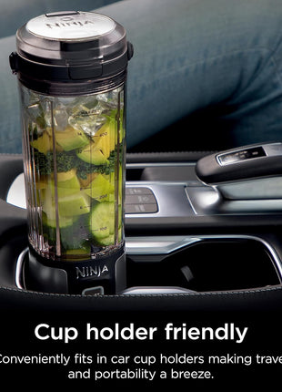 Ninja BC151BK Blast Portable Blender, Cordless, 18oz. Vessel, Personal Blender for Shakes & Smoothies, BPA Free, Leakproof Lid & Sip Spout, USB C Rechargeable, Dishwasher Safe Parts, Black