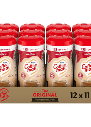 Nestle Coffee mate Coffee Creamer, Original, Powder Creamer, 11 oz Canister (Pack of 12)