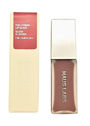 Haus Labs PhD Hybrid Lip Glaze Plumping Gloss - Fig - Warm Deep Brown