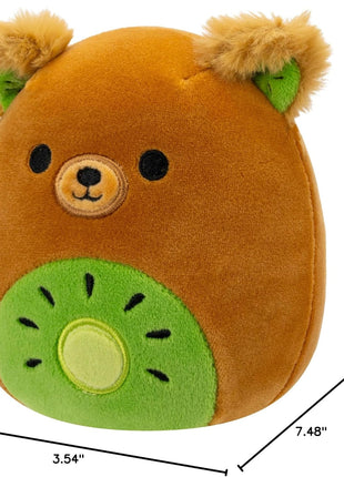 Squishmallows Original 5-Inch Mitchard Kiwi Bear - Official Jazwares Plush