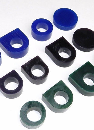 JTS Carving Wax Ring Tube Assortment - Jewelry Earring Modeling Wax 12 Pcs Pre-Cut Tubes & Blanks - 3 Grades