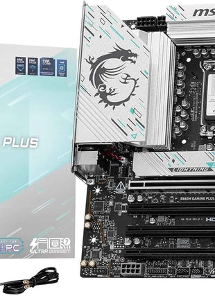 MSI B860M Gaming Plus WiFi Motherboard, mATX - Supports Intel Core Ultra Processors (Series 2), LGA 1851 - DDR5 Memory Boost 8800+ MT/s (OC), PCIe 5.0 x16, M.2 Gen5, Intel Killer 5G LAN, Wi-Fi 7