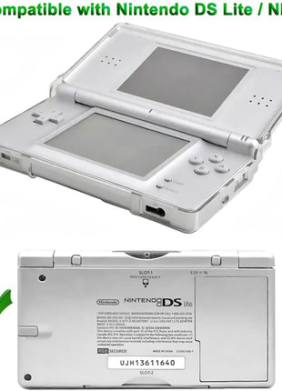 OSTENT Hard Crystal Case Clear Skin Cover Shell for Nintendo DSL NDS Lite NDSL