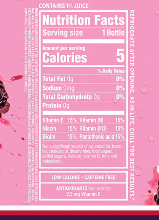 Sparkling Ice, Black Raspberry Sparkling Water, Zero Sugar Flavored Water, with Vitamins and Antioxidants, Low Calorie Beverage, 17 fl oz Bottles (Pack of 12)