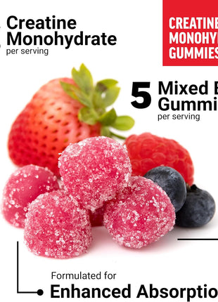 Force Factor Creatine Monohydrate Gummies & Men's Multivitamin, 5g Creatine for Muscle, Recovery & Performance + 27 Nutrients to Support Energy & Immune Function, 150 Mixed Berry Gummies + 60 Tablets