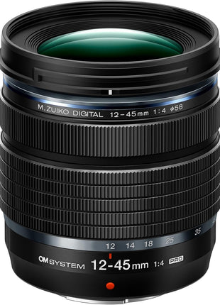 OM SYSTEM Olympus M.Zuiko Digital ED 12-45mm F4.0 PRO for Micro Four Thirds System Camera, Compact Lightweight Zoom, Weather Sealed Design, Close-up, L-Fn Button
