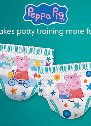 Pampers Easy Ups Training Underwear Peppa Pig Size 5 3T-4T, 124 Count (Packaging May Vary)