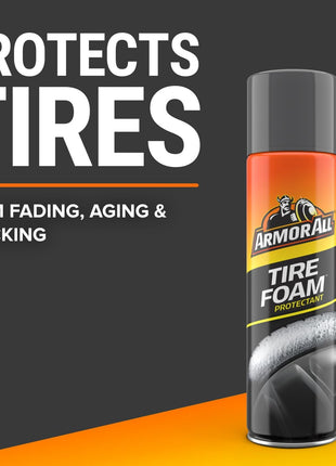 Armor All Tire Foam, Tire Cleaner Spray for Cars, Trucks, Motorcycles, 20 Oz Each, 1.25 Pound (Pack of 1)
