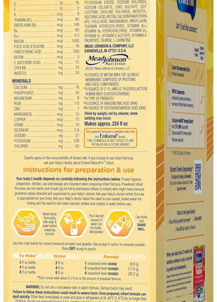 Enfamil NeuroPro Baby Formula, Brain Building Duo DHA & MFGM, Exclusive Immune Supporting HuMO6 Blend, Powder Infant Formula, Baby Milk, 2 Fl Oz, 24-Pack