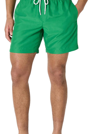 Amazon Essentials Men's Swim Trunks with Mesh Lining, Pockets, Drawstring Closure