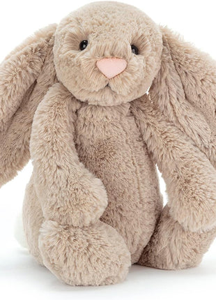 Jellycat Bashful Beige Bunny Stuffed Animal, Medium, 12 Inches